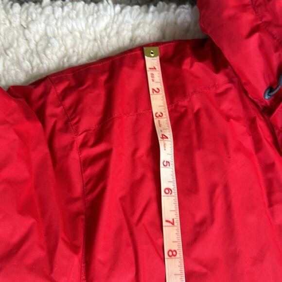 Columbia Men's Red Grey Sportswear Outwear Puffer Jacket Removable Hood Bright - Picture 6 of 9